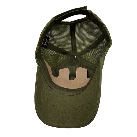 NWT DK Accessories Green AMERICAN FLAG Detachable Patch Premium Baseball Cap Hat - Picture 5 of 6